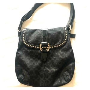Black coach purse
